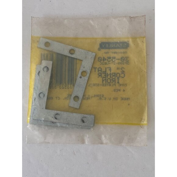 Stanley Corner Braces & Flat Corner Iron Set 3"/76mm Zinc-Plated Steel 12 Pieces - Picture 5 of 7